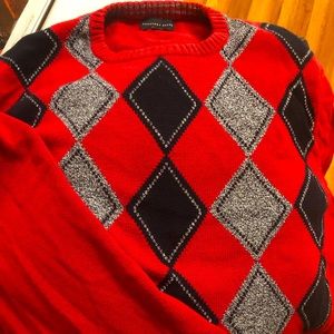 Men’s Geoffrey Beene Cotton long sleeve red sweater